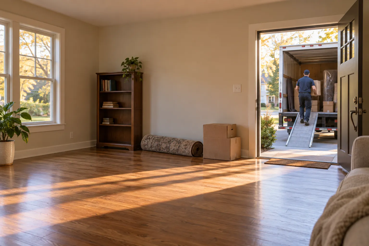 Moving Junk Removal service scene